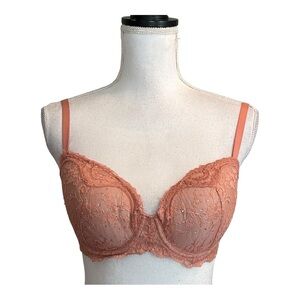 Victoria’s Secret Dream Angels Lined Demi Rhinestone Bra Women’s SZ 32DD